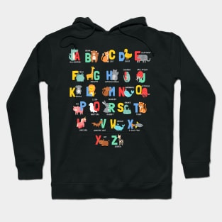 Animal Alphabet funny Hoodie